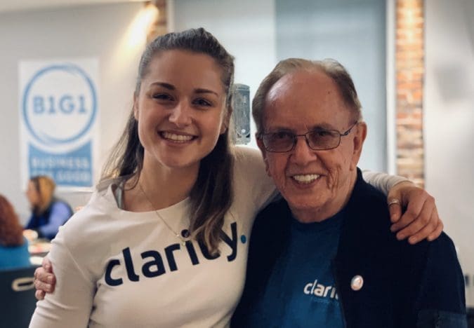 Clarity's Amy Hayes and Paul Dunn